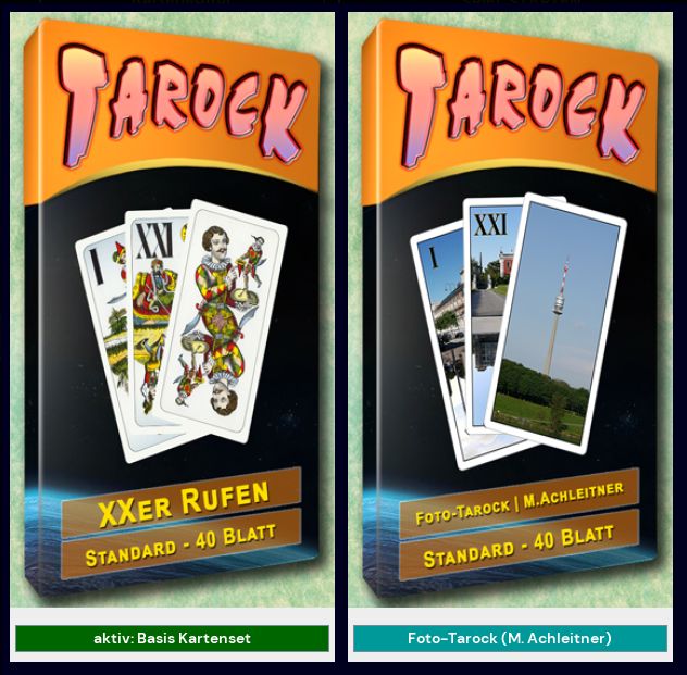 Tarock-Decks — XXer Rufen und Foto-Tarock (40 Blatt)